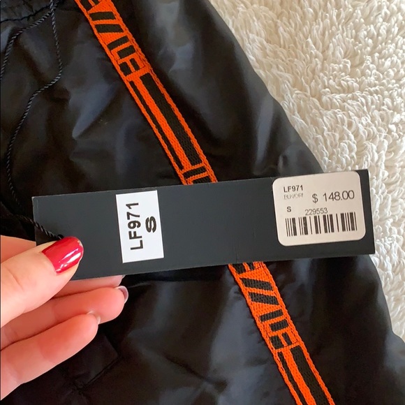 LF orange tape windbreaker skirt NEW w/TAG - Picture 2 of 5